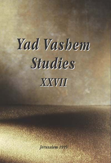 Picture of Argentina and the Holocaust in Yad Vashem Studies, Volume XXVII